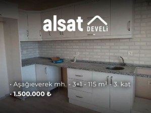 Develi Aşağıeverek Mahallesinde Satılık 3+1 Sıfır Daire