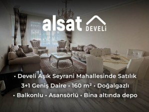 Develi Aşık Seyrani Mahallesinde Satılık 3+1 Geniş Daire