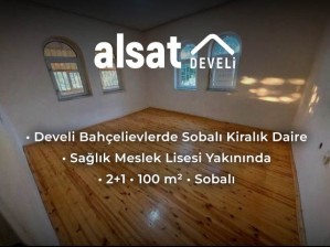 Develi Bahçelievlerde Sobalı Kiralık Daire