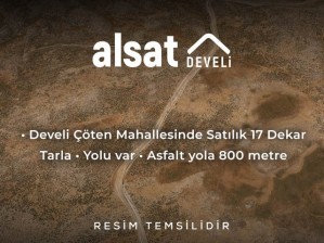 Develi Çöten Mahallesinde Satılık 17 Dekar Tarla