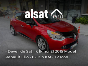 Develi'de Satılık İkinci El 2015 Model Renault Clio