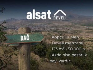 Kopçullu Mahallesinde Satılık Develi Manzaralı Bağ
