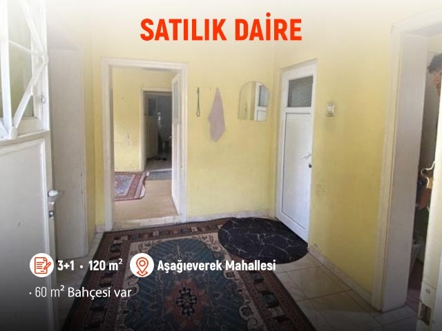 Develi Aşağıeverek Mahallesi 90 Evlerde Satılık Bahçeli 3+1 Daire