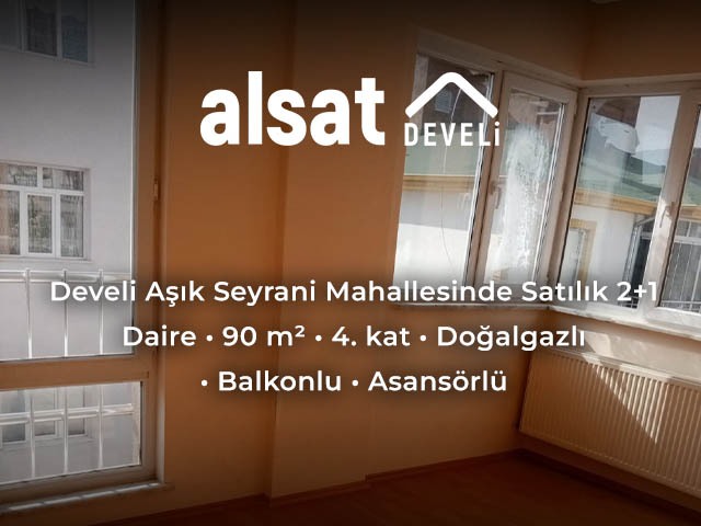 Develi Aşık Seyrani Mahallesinde Satılık 2+1 Daire