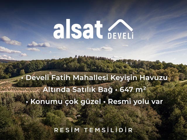 Develi Fatih Mahallesi Keyişin Havuzu Altında Satılık Bağ