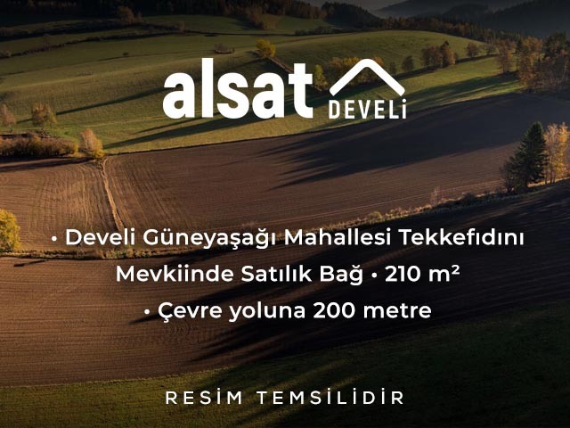 Develi Güneyaşağı Mahallesi Tekkefıdını Mevkiinde Satılık Bağ