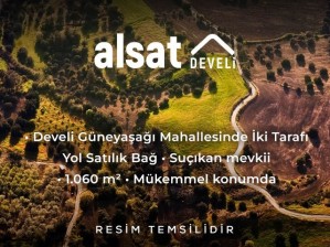 Develi Güneyaşağı Mahallesinde İki Tarafı Yol Satılık Bağ